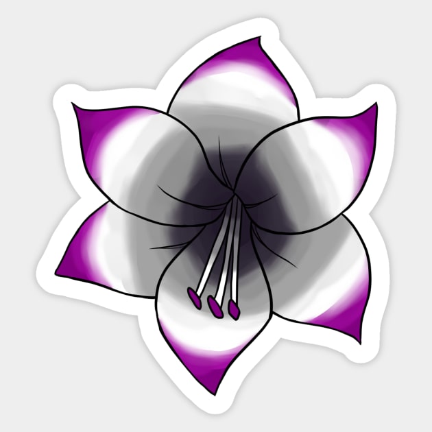 LGBT Pride Flower Amaryll-ace Sticker by xerosse